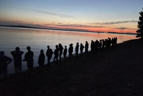Explorers & Scouts at Sunset
